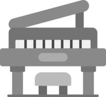 diseño de icono creativo de piano vector