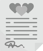 Wedding Contract Creative Icon Design vector