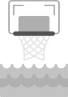 diseño de icono creativo de baloncesto de agua vector