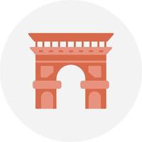 Arc De Triomphe Creative Icon Design vector