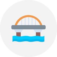 diseño de icono creativo de puente vector