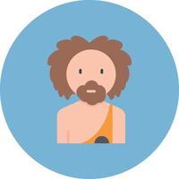 Prehistoric Man Creative Icon Design vector