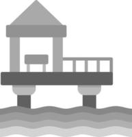 diseño de icono creativo de muelle vector