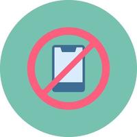 No Phone Creative Icon Design vector