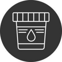 Urine Sample Creative Icon Design vector