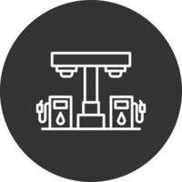 Petrol Station Creative Icon Design vector