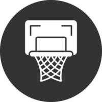 diseño de icono creativo de aro de baloncesto vector