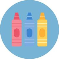 Crayons Creative Icon Design vector