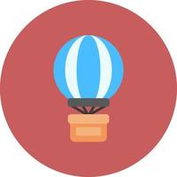 Hot Air Balloon Creative Icon Design vector