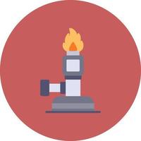 Bunsen Burner Creative Icon Design vector