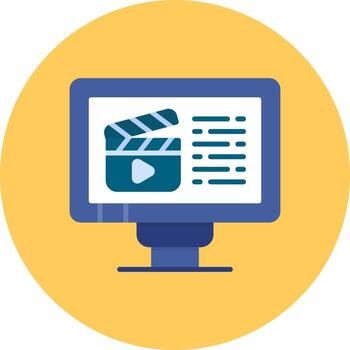 Video Creative Icon Design vector