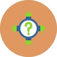 Uncertainty Creative Icon Design vector