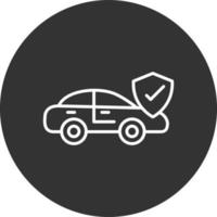 diseño de icono creativo de seguro de automóvil vector