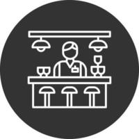 Bar Counter Creative Icon Design vector