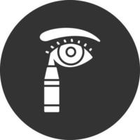 diseño de icono creativo delineador de ojos vector