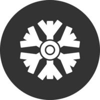 diseño de icono creativo de copo de nieve vector