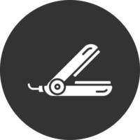 Hair Straightener Creative Icon Design vector