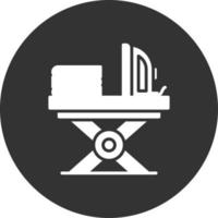 diseño de icono creativo de mesa de hierro vector