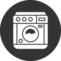 Washing Machine Creative Icon Design vector