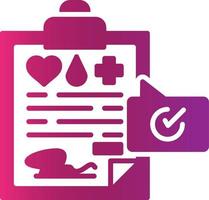 Medical Record Creative Icon Design vector