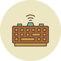 diseño de icono creativo de teclado vector