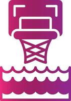 diseño de icono creativo de baloncesto de agua vector