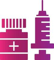 Vaccination Creative Icon Design vector