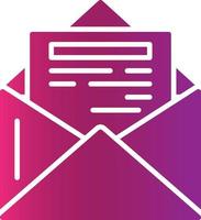 Open Emai Creative Icon Design vector