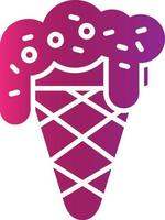 Ice Cream Creative Icon Design vector