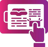 Elearning Creative Icon Design vector