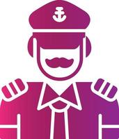 Captain Creative Icon Design vector