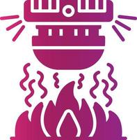 Fire Alarm Creative Icon Design vector