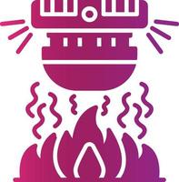 Fire Alarm Creative Icon Design vector