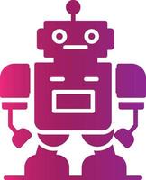 diseño de icono creativo robot vector