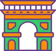 Arc De Triomphe Creative Icon Design vector