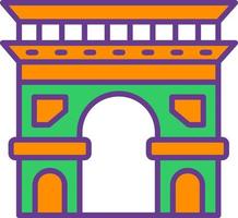 diseño de icono creativo de arc de triomphe vector