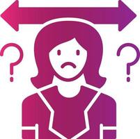 Uncertainty Creative Icon Design vector