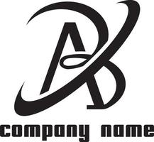 ab logo for company brand vector