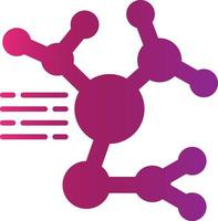 Molecular Structure Creative Icon Design vector