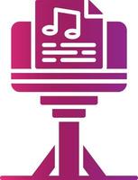 Music Stand Creative Icon Design vector