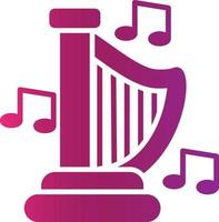 Harp Creative Icon Design vector