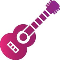 diseño de icono creativo de guitarra acústica vector