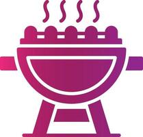 Grill Creative Icon Design vector