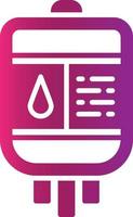 Blood Bag Creative Icon Design vector