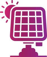 Solar Panel Creative Icon Design vector