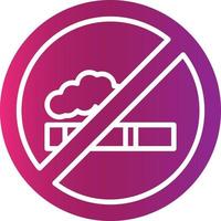 No Smoke Creative Icon Design vector