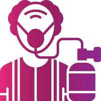 Oxygen Mask Creative Icon Design vector