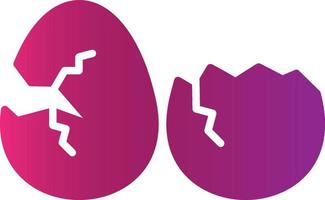 Broken Eggs Creative Icon Design vector