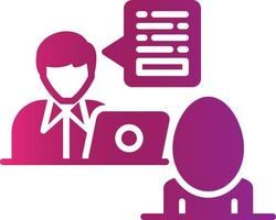 Interview Creative Icon Design vector