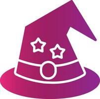 Wizard Hat Creative Icon Design vector